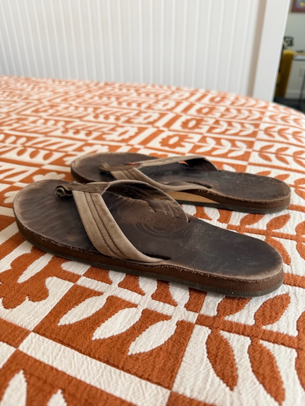 Rainbow Women's Luxury Leather Sandals in Nogales Wood - Picture 3 of 7